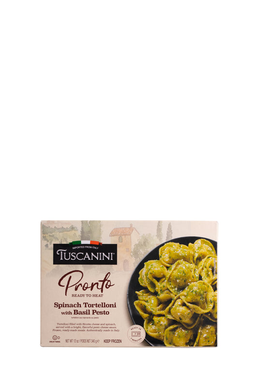Tortelloni al Pesto con Basilico e Spina